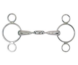 PFIFF Mors 3 anneaux à double brisure Argent 14,5 cm