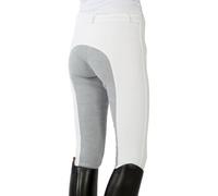 PFIFF Pantalon d'équitation fond de peau gris pour femme Blanc 38
