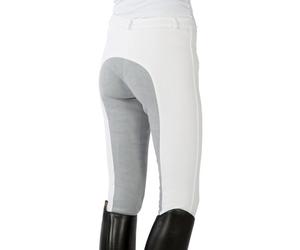 PFIFF Pantalon d'équitation fond de peau gris pour femme Blanc 44
