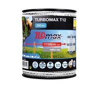 Ruban pour clôture électrique Horizont Turbomax T12 Blanc 200 m