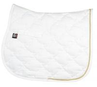 PFIFF VS Tapis de Selle 'New Luxus' Blanc avec Cordon, Pony