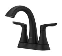 Pfister LG48WRPB Weller Centre de table à 2 poignées Noir mat 10,2 cm