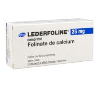 Pfizer Lederfoline 25mg 30 Comprimés