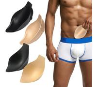Pfjsseey 4pcs Bulge Enhancer Men, Sponge Bulge améliorant Les sous-vêtements, Parfait pour Les Boxeurs de Natation, Les mémoires, Les Tongs, Les Shorts améliorant Les sous-vêtements