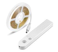 Pfjsseey LED Strip Lights String USB Motion Closet Light 5V with Waterproof Battery Box for Bedroom Wardrobe Closet White Light LED Strip Lights