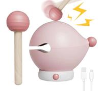 Pfjsseey Lumière de Nuit de Poisson en Bois avec maillet 3 Niveaux la Lampe Chevet Chevet à Coups Couchage dimmable Rechargeable Lampe ambiante soute Stress Stress Bureau Mignon Cadeau