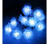 Pfjsseey Lumières de Cordes de Fleurs, 20 Pieds Laures fées à Fleurs Roses Mignonnes, 30 Cordes solaires à LED, Solaire décoratif étanche pour la pelouse Cour Patio clôture Jardin