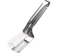 Pfjsseey Pinces de spatule pour Le retournement, Pinces de Steak en Acier Inoxydable 10 Pouces, Cuisson Double Face, Cuisine pour Pain, Barbecue, Viande, tartes à Pizza, Poisson