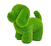 Pflanzen Kölle 0980306183 AniPlants-Statue Gazon synthétique-36 x 20 x 33 cm-Résistant aux intempéries et indéformable-avec Ancres de Fixation-Décoration de Jardin et de Maison, Vert, 35 cm