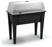 Pflanzen Kölle Jardinière surélevée avec pieds et couvercle amovibles, anthracite, environ 78 x 40 x 83 cm