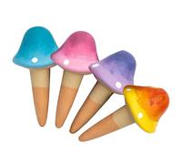 Pflanzenbewässerungsgeräte,Pflanzenbewässerungsspitzen | 4 Stück automatischer Pflanzenbewässerungseinsatz Unsere Pilzform | Automatisches Wassergerät, Tropfbewässerungspfähle mit langsamer Freigabe