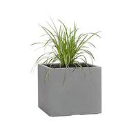 Pflanzwerk® Pot de Fleur Cube Jardinière Gris 46x55x55cm *Résistant au Gel* *Protection UV* *Qualité européenne*