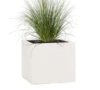 Pflanzwerk® Pot de Fleur Cube Jardinière Sable 46x55x55cm *Résistant au Gel* *Protection UV* *Qualité européenne*