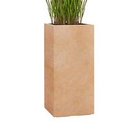 Pflanzwerk® Pot de Fleur Fibre de Verre Tower Terre Cuite 80x40x40cm *Jardinière antigel* *Protection UV* *Qualité européenne*