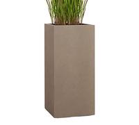 Pflanzwerk® Pot de Fleur Tower Jardinière Chocolate 70x33x33cm *Résistant au Gel* *Protection UV* *Qualité européenne*