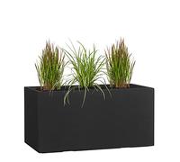 Pflanzwerk® Pot de Fleur Tub Jardinière Anthracite 45x100x45cm *Résistant au Gel* *Protection UV* *Qualité européenne*