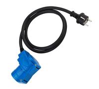 Pfloge® Câble adaptateur CEE Prise Camping Car - Câble de 1,5 m - IP44-250 V/16 A - 3 broches - Prise Camping Car Extérieur 250V Pour camping, bateau, camping-car, caravane - Prise coudée