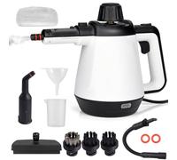 Pfloge® Mettoyeur Vapeur a Main 430ml, 1200W 3,5 Bar Nettoyeur Vapeur pour Canapé avec 9 Accessoires, Nettoyeurs Vapeur électriques Pour Taches sur Vitres, lit,Matelas,Tapis,Voiture,Cuisines