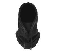 PFLYPF 1 Pièce Cagoule, Noir Hiver Moto Coupe-Vent et Chaud Casque, Multifonctionnel Cou Chapeau Chaud, Hiver En Plein Air Cyclisme Randonnée Alpinisme Masque Coiffure, Unisexe, Noir , 40