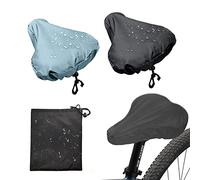 PFLYPF 2 Housses Étanches pour Sièges de Bicyclette, 2 Sacs de Rangement, Protection Solaire pour Selles, Housse Anti-poussière pour Coussins (Bleu Ciel, Noir)