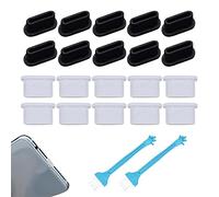 PFLYPF 20 PCS Prise de Protection Anti-poussière USB C, la Prise en Silicone Anti-poussière Convient au Port de Chargement de Type C pour téléphone Portable.