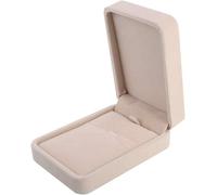 PFLYPF Lot de 2 boîtes à bijoux pour femme avec 2 chiffons en argent, boîte à pendentifs, flanelle, rangement portable, présentation