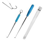 PFLYPF Lot de 2 extracteurs d'hameçons de pêche en acier inoxydable pour pêche en mer, pêche au rocher, etc.