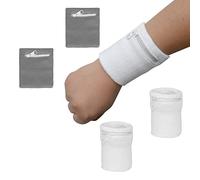 PFLYPF Lot de 4 bracelets à fermeture éclair - Bracelets de sport absorbant la transpiration - Bracelets souples et élastiques - Porte-monnaie pour tennis, randonnée, fitness