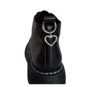 PFMSAAF chaîne de chaussures Pendentif creux grandes étoiles cœurs, 2 pièces, bottes Martin, boucles de chaussures, décoration, mousqueton en métal, accessoires