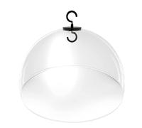 PFNRTH Déflecteur d'écureuil pour Crochet de Berger, ou déflecteur d'écureuil pour accrocher Une mangeoire à Oiseaux, Housse de Protection Transparente de 30,5 cm.