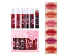 PFSLiang 6pcs Roll-On Lip Gloss Set, Rouge à Lèvres Liquide Hydratant, Brillant et Teinté, Imperméable et Anti-adhérent, Long Lasting Nourishing Hydratant Baume à lèvres, cream 22