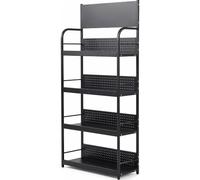 PFSLKXM Organiseur de canettes for Garde-Manger, Distributeur | For garde-manger, armoire, cuisine à 3 4 5niveaux(Black,3-Tiers L 55cm/21.6 in)