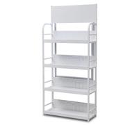 PFSLKXM Organiseur de canettes for Garde-Manger, Distributeur | For garde-manger, armoire, cuisine à 3 4 5niveaux(White,5-Tiers L 80cm/31.5 in)