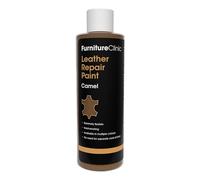 PFurniture Clinic Peinture et teinture pour réparation du cuir | Colorant auto-scellant pour une réparation rapide et facile du cuir | Convient aux canapés, aux sièges de voiture - Camel, 250 ml