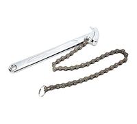 PFXNGMS Clé à chaîne - Pince à Tuyau réglable de 9 Pouces avec chaîne à cliquet réversible pour Filtre à Huile, clé pivotante et raccord de Tuyau