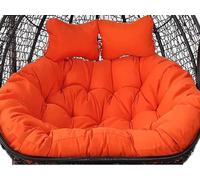PFXNGMS Fauteuil Suspendu Double en rotin avec 2 appuie-têtes réglables, Fauteuil à Bascule Suspendu pour Meubles de Jardin