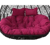 PFXNGMS Fauteuil Suspendu œuf pour 2 Personnes avec appuie-têtes réglables et Matelas Suspendu, Fauteuil à Bascule Double en rotin pour Meubles de Jardin