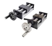 PFXNGMS Guide linéaire Manuel pour établi, Tige de 100 à 500 mm, axe Optique, Platine, Table coulissante Manuelle, vis à Billes, SFU1204, 1605, 1610 CNC (SFU1605 - Roue, 500 mm)