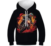 PFYWZJDDTTBD Sweat À Capuche pour Enfants Buggy 3D Pull Imprimé Hoodie Sports extrêmes Manches Longues Pullover Sweat-Shirts avec Poche Âge : 6-15 Ans13-15Y