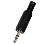 PG-203P 3.5 mm plug Noir connecteur de fils - Connecteurs de fils (3.5 mm plug, Noir, Plastique)