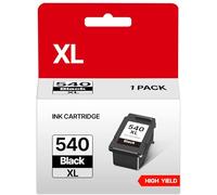 PG-540XL 540 XL Noir Cartouches d'encre Remplacement pour Canon 540 540XL PG540XL PG 540 XL pour Canon MG3650 MG3600 MG3650S MG3550 MG2250 MG4250 TS5151 MX455 (1 Noir) Impression d'encre