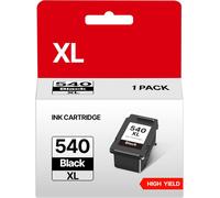 PG-540XL 540 XL Noir Cartouches d'encre Remplacement pour Canon 540 540XL PG540XL PG 540 XL pour Canon MG3650 MG3600 MG3650S MG3550 MG2250 MG4250 TS5151 MX455 (1 Noir)