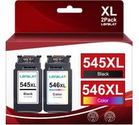 PG-545 CL-546XL Cartouches d'encre Remplacement pour Canon 545 546 XL pour Pixma MX495 TR4550 TR4551 TS3150 TS3151 MG2450 MG2500 MG2950 MG2550S MG2555S MG3050(Noir Tri-Colore,2 Pack)