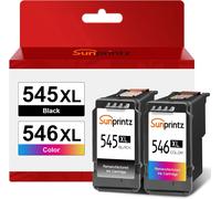 PG-545XL CL-546XL Black Printer Cartridges for Canon 545 546 XL Multipack for Pixma TS3351 TS3451 TS3450 TS3350 MX495 TR4551 TR4550 TS3150 Printers (1 Black, 1 Colour)