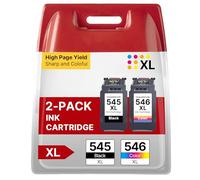 RUDGUZ PG-545XL CL-546XL Cartouches d'encre Remplacement pour Cartouche Canon 545 546XL pour Pixma MX495 TS3150 TS3350 TS3151 TS3351 MG2550S MG2555S MG3050 MG2950 MG3051 MG2450 MG2500 TR4550 TR4551