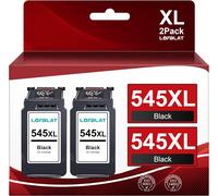 PG 545XL PG-545 Cartouches d'encre Remplacement pour Canon 545 545 XL pour Canon Pixma MX495 TS3150 TS3350 MG2450 TR4550 MG2950S MG2550 MG2550S MG2555 MG2950 MG2450 TS3150 (2 Noir)
