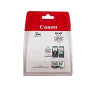 PG-560 / CL-561 Multipack - Pack de 2 - noir, couleur (cyan, magenta, jaune) - original - cartouche d'encre - pour PIXMA TS5350, TS5351, TS5352,