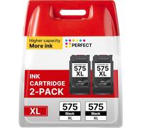 Pg-575Xl 575 Xl Cartouches Remplacement Pour Canon 575 Xl Cartouche Pg-575Xl Noir Pour Canon Pixma Ts3550I Ts3551I Tr4750I Tr4751I (Noir, 2 Pack)