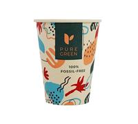 PG EcoAmour Lot de 50 gobelets en carton de canne à sucre, 240 ml, compostables, à emporter, respectueuses de l'environnement et biodégradables, jetables, en fibres végétales