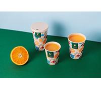 PG EcoAmour Lot de 50 gobelets en carton de canne à sucre, 400 ml, compostables, à emporter, respectueuses de l'environnement et biodégradables, jetables, en fibres végétales